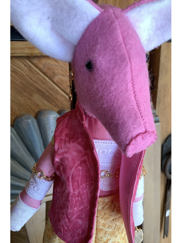 Pamela the Palm Beach Pig Goes for An Espresso by Karen Rivera