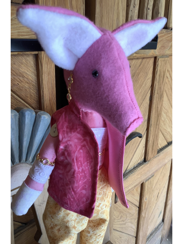 Pamela the Palm Beach Pig Goes for An Espresso by Karen Rivera