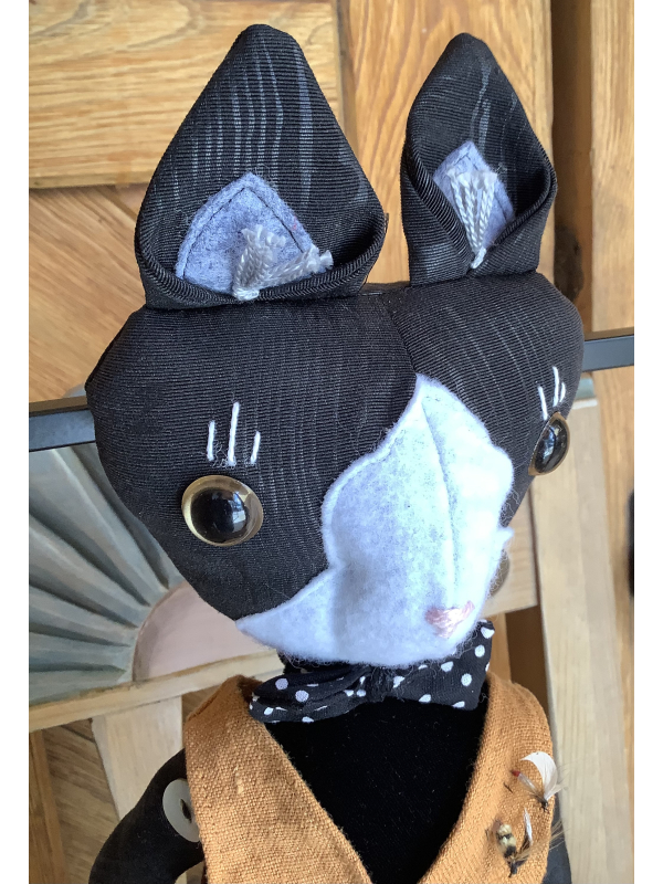 Tuxedo Cat Goes Fishing in the Vallecitos River by Karen Rivera