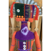 Purple Square Head Tribal Singer by KD Rivera