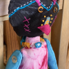 Ruby the Rainbow Owl Plays Tourist at the Rail Yard Market by KD Rivera