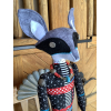 Santa Fe Raccoon by Karen Rivera