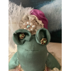 Frog Princess Art Doll with Hand-painted Silk Gown