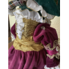 Handmade Steampunk Pirate Queen Frog  Art Doll with Velvet Gown