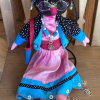 Owl Eyes Silk and Wool Art Doll by K.D. Rivera