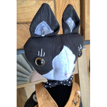 Tuxedo Cat Goes Fishing in the Vallecitos River by Karen Rivera