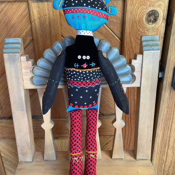 Sunface Tribal Singer Art Doll by K.D Rivera