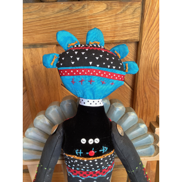 Sunface Tribal Singer Art Doll by K.D Rivera