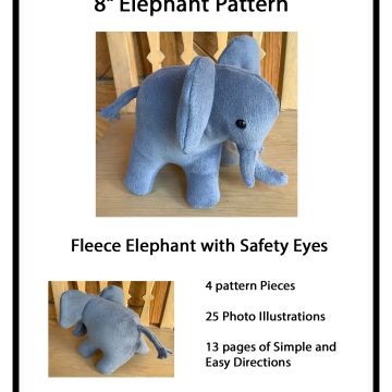 8” Elephant PDF Pattern